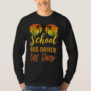 Schulbusfahrer für die Arbeit Sommerurlaub C T-Shirt