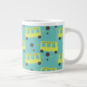 Schulbusfahrer Gelbe Konfetti Lehrerin Jumbo-Tasse