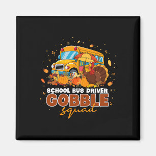 Schulbusfahrer Goble Squad Erntedank Fall P Magnet