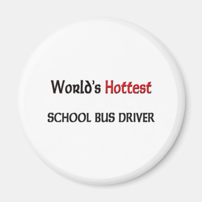 Schulbusfahrer in aller Welt Magnet (Vorne)