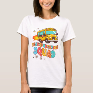 Schulbusfahrer Leben Gelber Bus Transport S T-Shirt