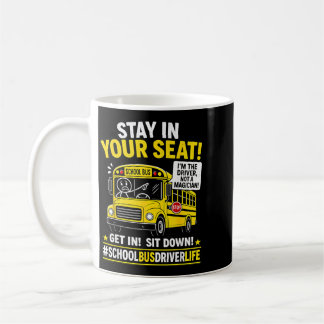 Schulbusfahrer Leben Lustig Fahrer Humor Geschenk Kaffeetasse