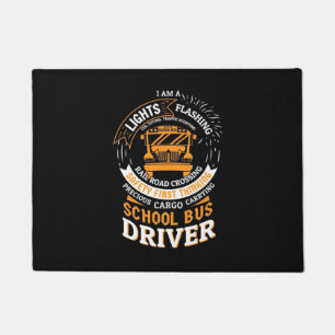 Schulbusfahrer leuchten blinkend fußmatte