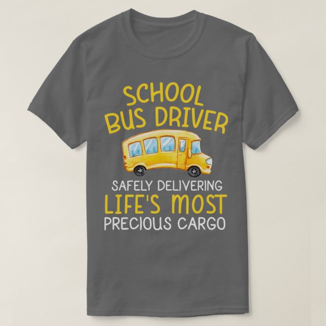 Schulbusfahrer liefern sicher 5 T-Shirt (Design vorne)