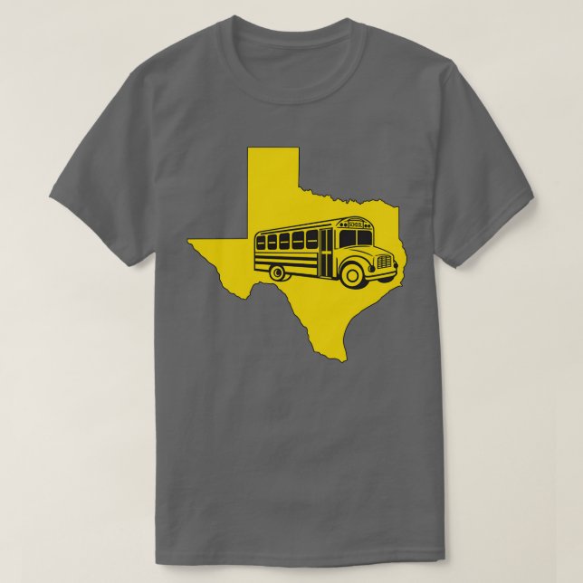 Schulbusfahrer-Monitoring texas T-Shirt (Design vorne)