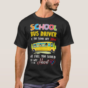 Schulbusfahrer Niedliche Herzaufwertung Busman T-Shirt