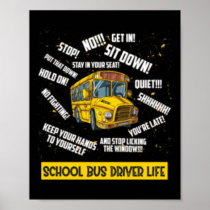Schulbusfahrer Poster