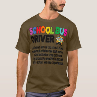 Schulbusfahrer schätzen Schulbusfahrt T-Shirt