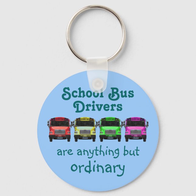 Schulbusfahrer Schlüsselanhänger (Vorderseite)