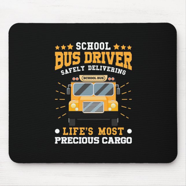 Schulbusfahrer sicher liefern mousepad (Vorne)