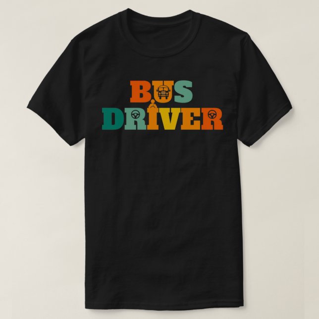 Schulbusfahrer T-Shirt (Design vorne)