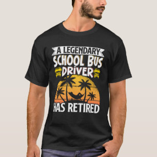 Schulbusfahrer Vintag einen legendären Schulbus D T-Shirt