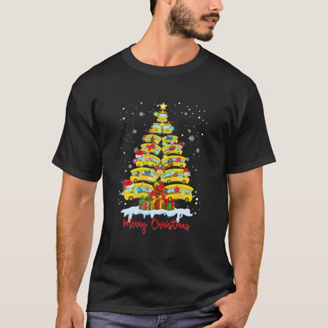 Schulbusfahrer Weihnachten Weihnachten T-Shirt (Vorderseite)