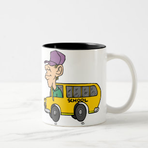 Schulbusfahrer Zweifarbige Tasse