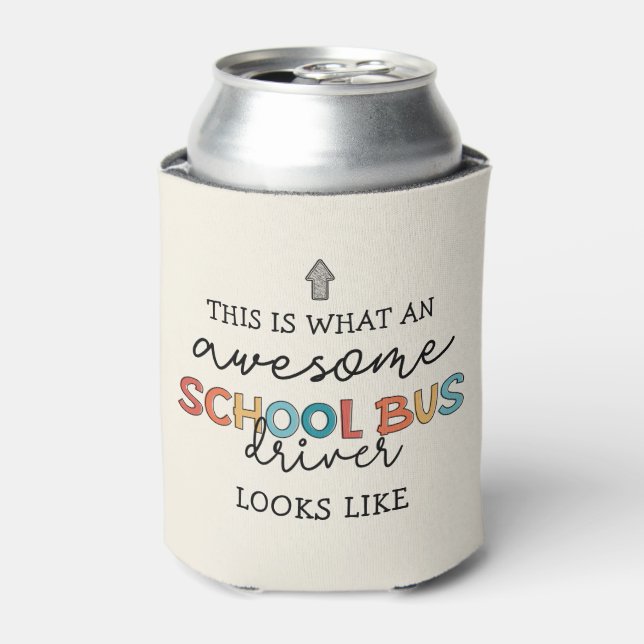 Schulbusfahrerbewertung Funny Gift Dosenkühler (Kanne Vorderseite)