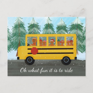 Schulbusfahrerbewertung Weihnachtslehrer Postkarte