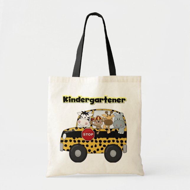Schulbuskindergartener-T-Shirts und Geschenke Tragetasche (Vorne)