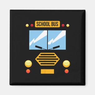 Schulbuskostüm Cool leicht Fahrzeug Halloween Gif Magnet