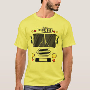 Schulbuskostüm Cool leicht Fahrzeug Halloween T-Shirt