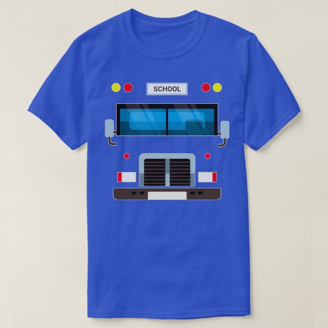 Schulbuskostüm zwischen Kostüm T-Shirt (Design vorne)