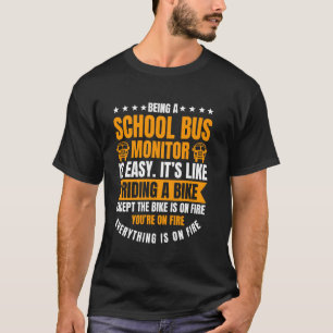 Schulbusmonitor Schülerassistent Assistenz T-Shirt