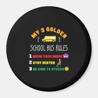 Schulbusregeln für Schüler mit sonnigen Schulbusse Magnet
