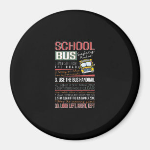 Schulbussicherheitsvorschriften T , Schulbusfahrer Magnet