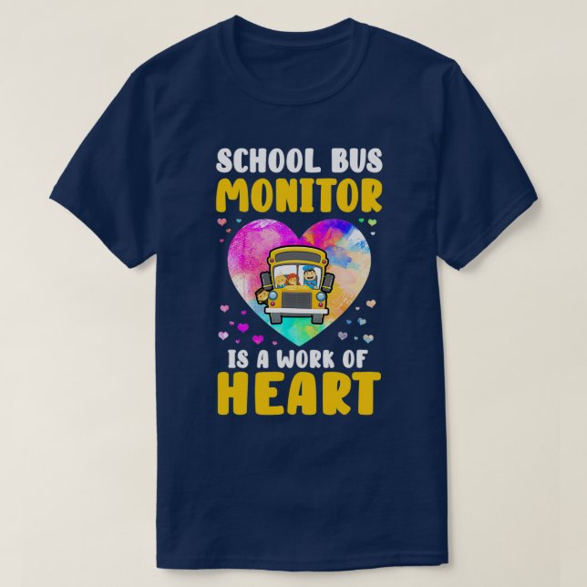 Schulbusüberwachung Itx27s ein Werk von Herzwasser T-Shirt (Design vorne)