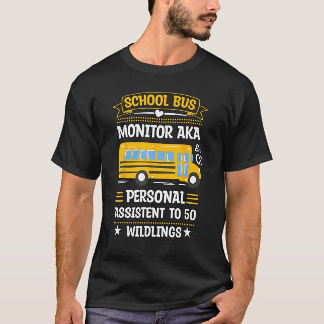 Schulbusüberwachungshilfe für Schüler Deli T-Shirt (Vorderseite)