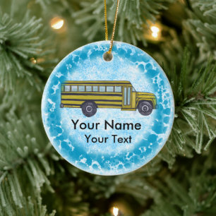 Schulbusverzierung Keramik Ornament