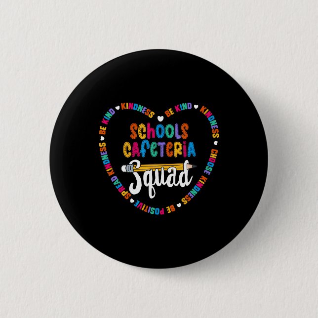 Schulcafeteria-Team Byck Zurück Zur Schule Glückli Button (Vorderseite)