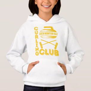 Schulclub-Teamname Curling Hoodie