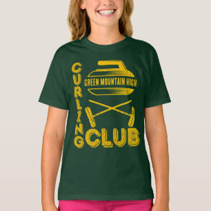 Schulclub-Teamname Curling  T-Shirt