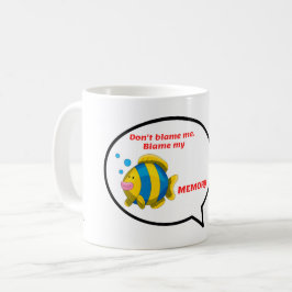 Schuld an meiner Gedächtnisfisch-Blase Kaffeetasse