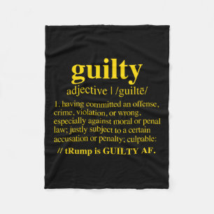 Schuld - Definition der Schuld (gelb) Fleecedecke