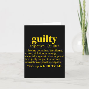 Schuld - Definition der Schuld (gelb) Karte