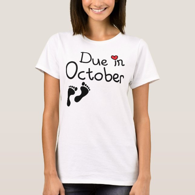 Schuld im Oktober T-Shirt (Vorderseite)