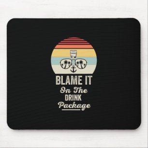 Schuld Ist Das Getränkepaket Strand Sonnenuntergan Mousepad
