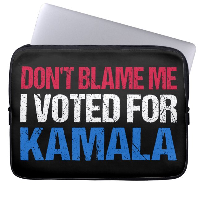 Schuld mich nicht, dass ich für Kamala gestimmt ha Laptopschutzhülle (Vorderseite)