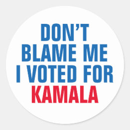 SCHULD MICH NICHT, DASS ICH FÜR KAMALA GESTIMMT HA RUNDER AUFKLEBER