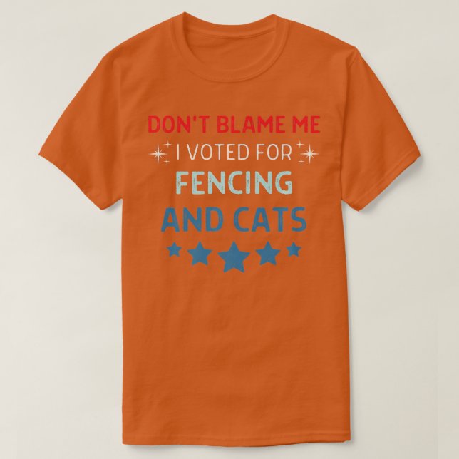 Schuld mich nicht für Fencing und Katzen Männer Fr T-Shirt (Design vorne)