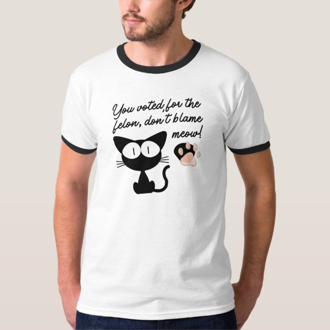 Schuld mich nicht, Ringer-T-Shirt, Wahlkampf T-Shirt (Vorderseite)