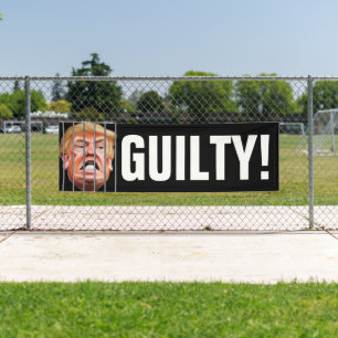 Schuld! Schließ ihn hoch - Anti-Präsident Trump Banner