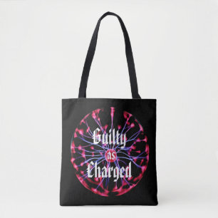 Schuld wie Plasma-Ball geladen Tasche