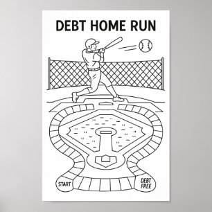 Schulden-Heimspiel-Rückzahlungs-Tracker-Spiel Base Poster