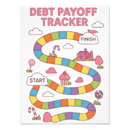 Schulden Payoff Candy Tracker Fotodruck
