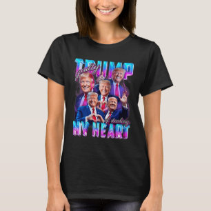 Schuldig, mein Herz gestohlen zu haben Rosa Trump T-Shirt