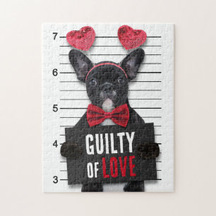 Schuldige Liebe Mugshot Dog Funny Valentine's Day