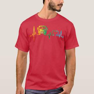 SCHULE BUSTREIBER HEARTBEAT WATERCOLOR T-Shirt
