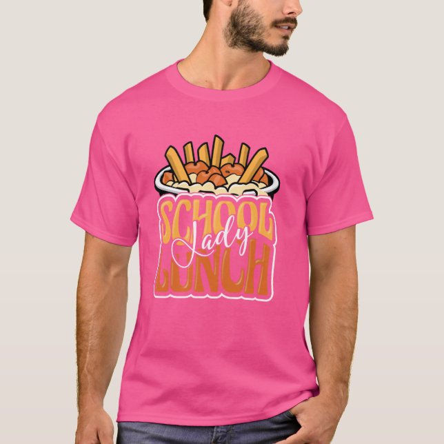 Schule Cafeteria Worker Apprecision Funny School T-Shirt (Vorderseite)
